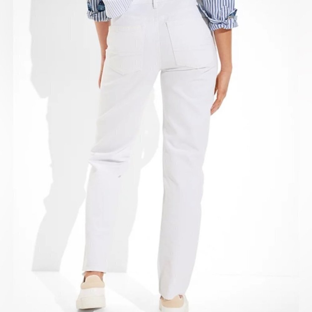 American Eagle 90’s straight Jeans white Size 2 Regular - Picture 1 of 9